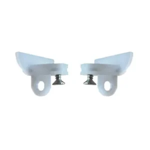 Discrete Top Fix Track End Covers (25 Prs) WH