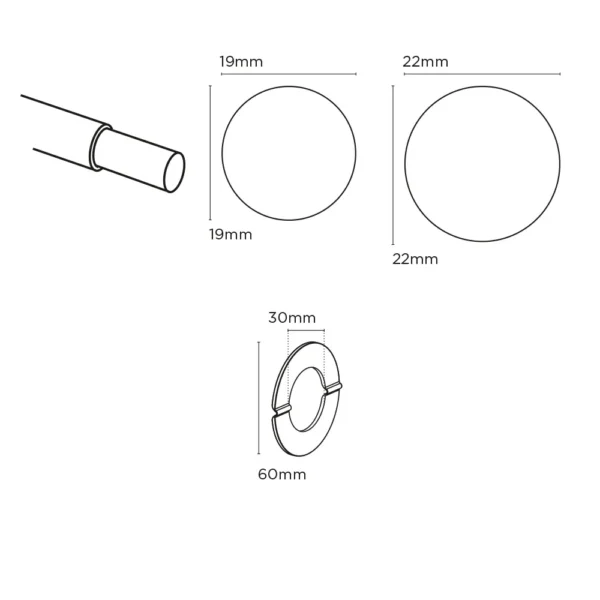19-22mm 150-200cm 60 Second Extendable Pole SIL