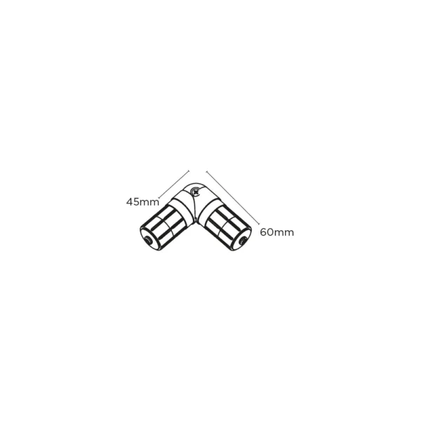 28mm Metal Single Corner Joint (Pk 1) AB