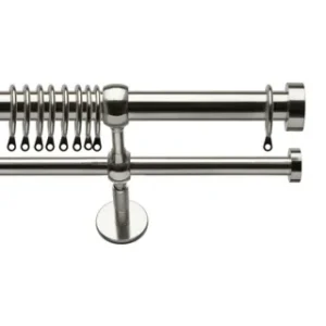 ECO PK 28-19mm 400cm Eton Double Pole Satin Silver