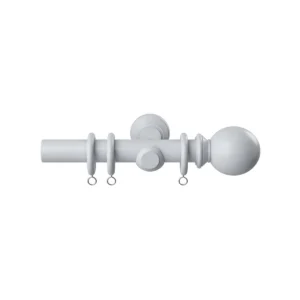 28mm 120cm Woodland Ball Pole White