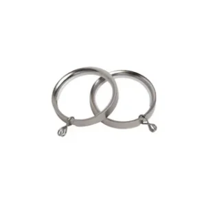35mm Metal Flat Lined Rings (Pk 10) SS