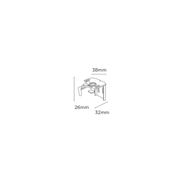 Cassette Roman Blind Cam Lock Support (Pk 50)