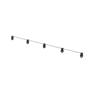 KT2/2C/6/Styleline Discrete Glider 80mm Pk 50M BK