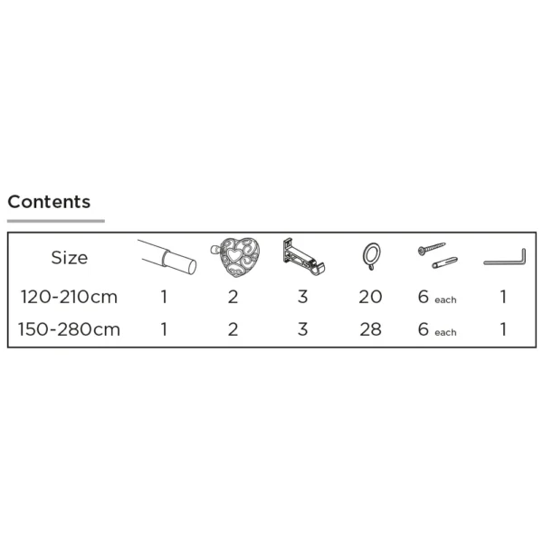ECO PK 13-16mm 150-280cm Heart Pole CR