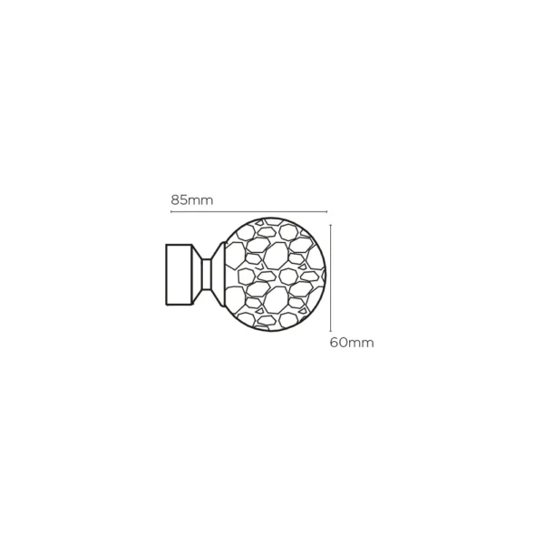 28mm Empire Finial Pk 10 CH