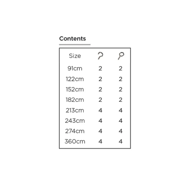 182cm Net Wire WH