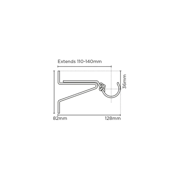 28mm Pro QuickLock AFrame Wall Fix Supp PK 1 CH