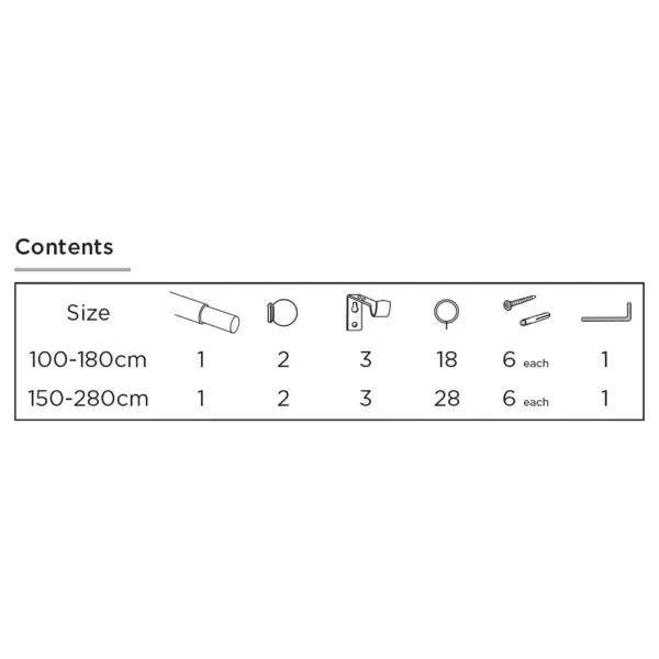 10-13mm 150-280cm Ball Pol Set SS