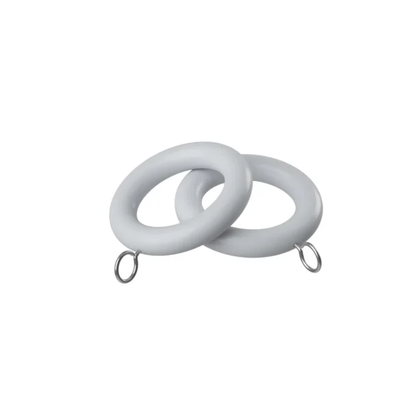 28mm Woodland Rings Pk 100 White