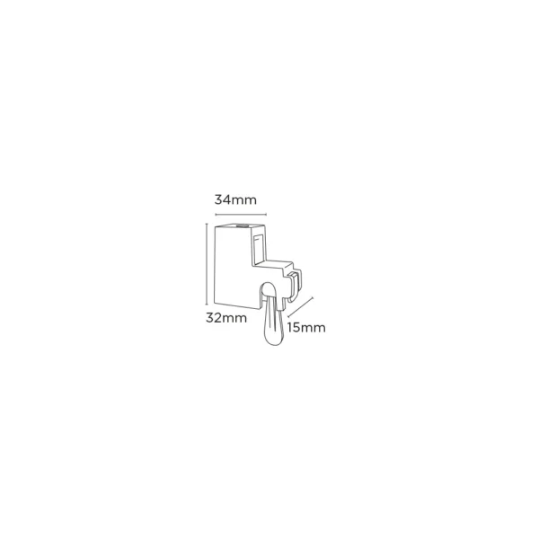 Streamline Track Keylock Wall Support (Pk 4) WH
