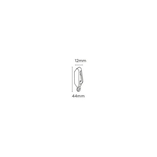 Streamline Track End Stop (Pk 2) WH