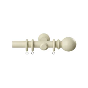 28mm 120cm Woodland Ball Pole Cream