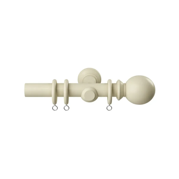 28mm 120cm Woodland Ball Pole Cream