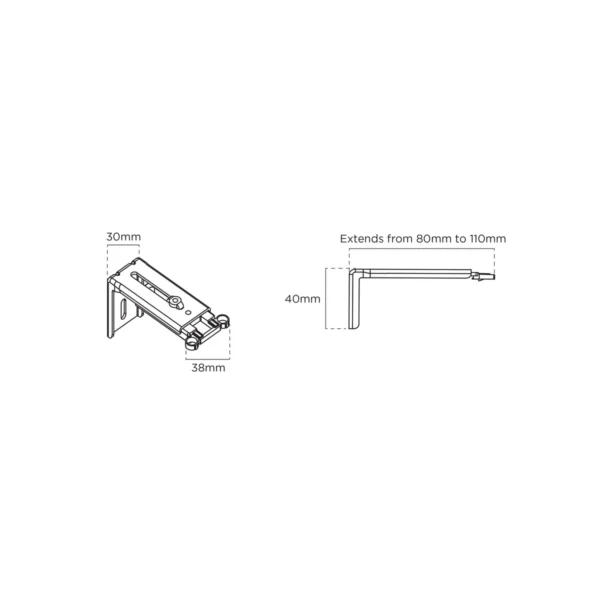 KT 80-110mm Wall Support Pk 50 BWH