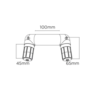 35mm Metal Double Corner Joint (Pk 1) MB