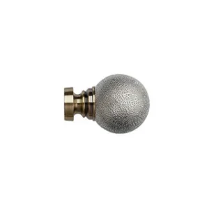 ECO PK 35mm Textured Ball Finial (PK2)AB