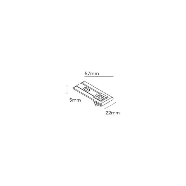 Fineline Track PROSupport Top Fix (Pk 50) WH