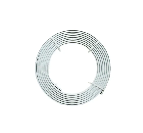 500cm Coiled Streamline PVC Track WH