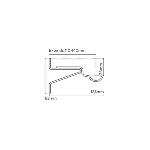 28mm Pro Rest AFrame Wall Fix Support PK 1 AB