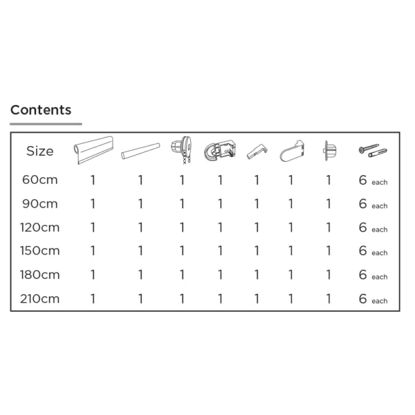 180cm Roller Blind Blackout NAV