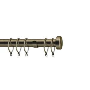 28mm 125cm Stud End Cap Pole Set AB