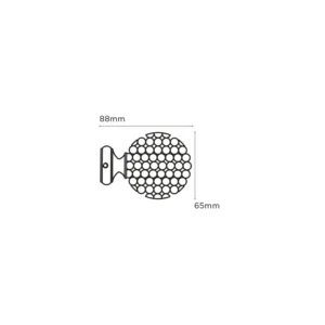 28mm Poles Apart Mia Finial Pk 10 SS