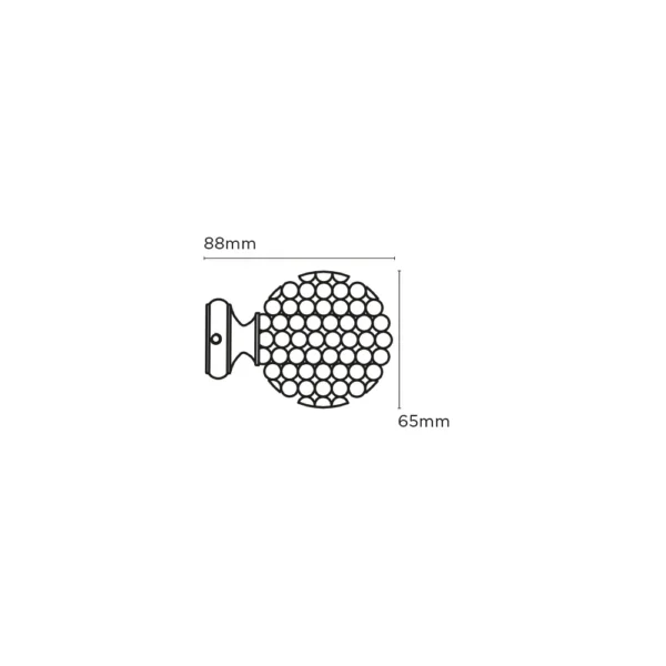 28mm Poles Apart Mia Finial Pk 10 SS