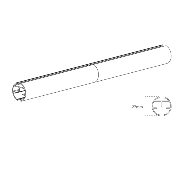 500cm 28mm Styleline Pole Pk 4 SI