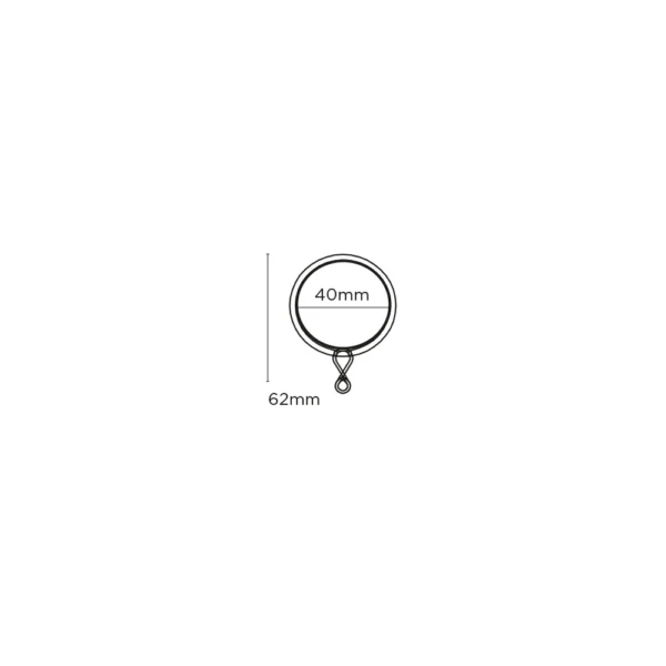 28mm Met Flat Lined Rings (Pk 100) PG