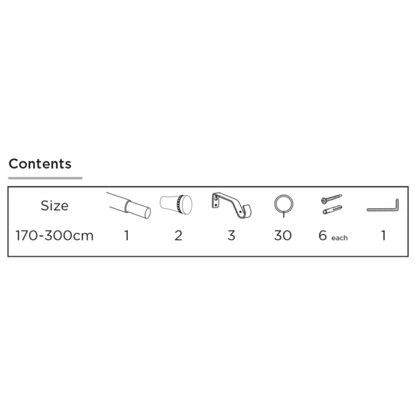 ECO PK 16-19mm 170-300cm Diamante Trumpet Pole CH