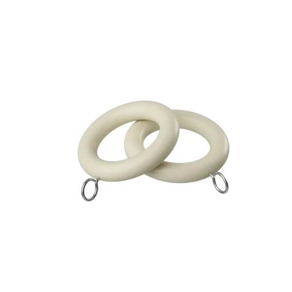 28mm Woodland Rings Pk 100 Cream