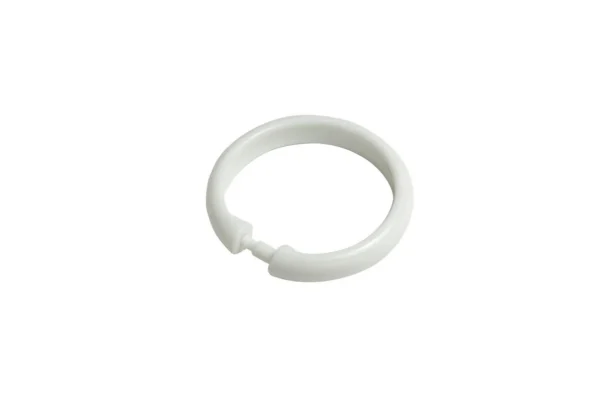 ECO PK Shower Rod Rings (Pk 12) WH