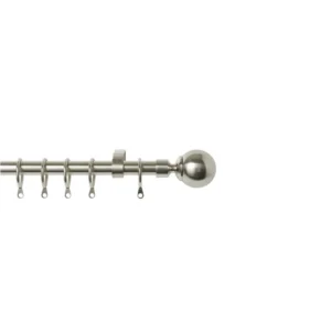 16-19mm 170-300cm Ball Pole Set Pole Satin Silver